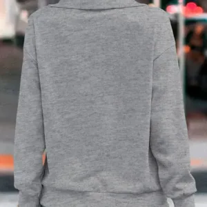 womens zipper sweatshirt lapel 4