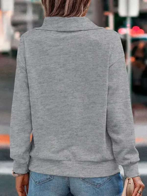 womens zipper sweatshirt lapel 4