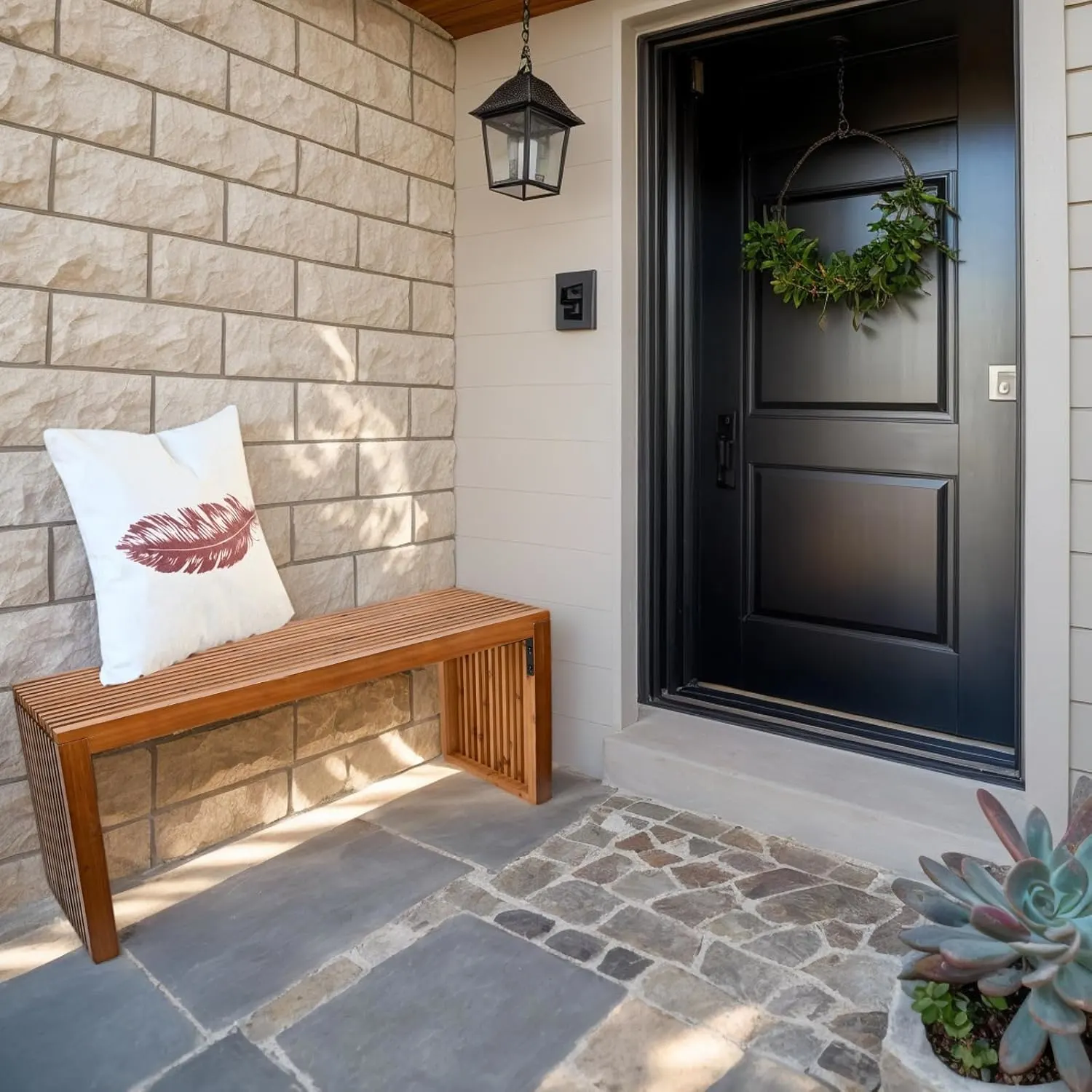 wood bench farmhouse 5