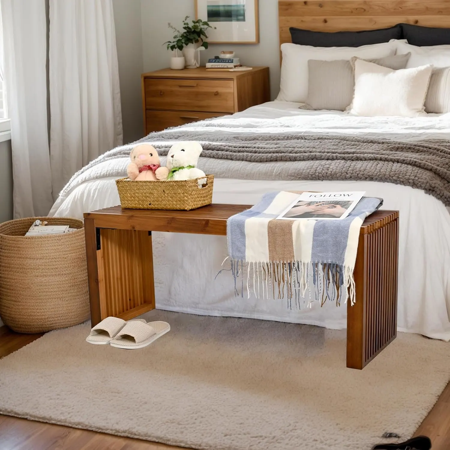 wood bench farmhouse 6