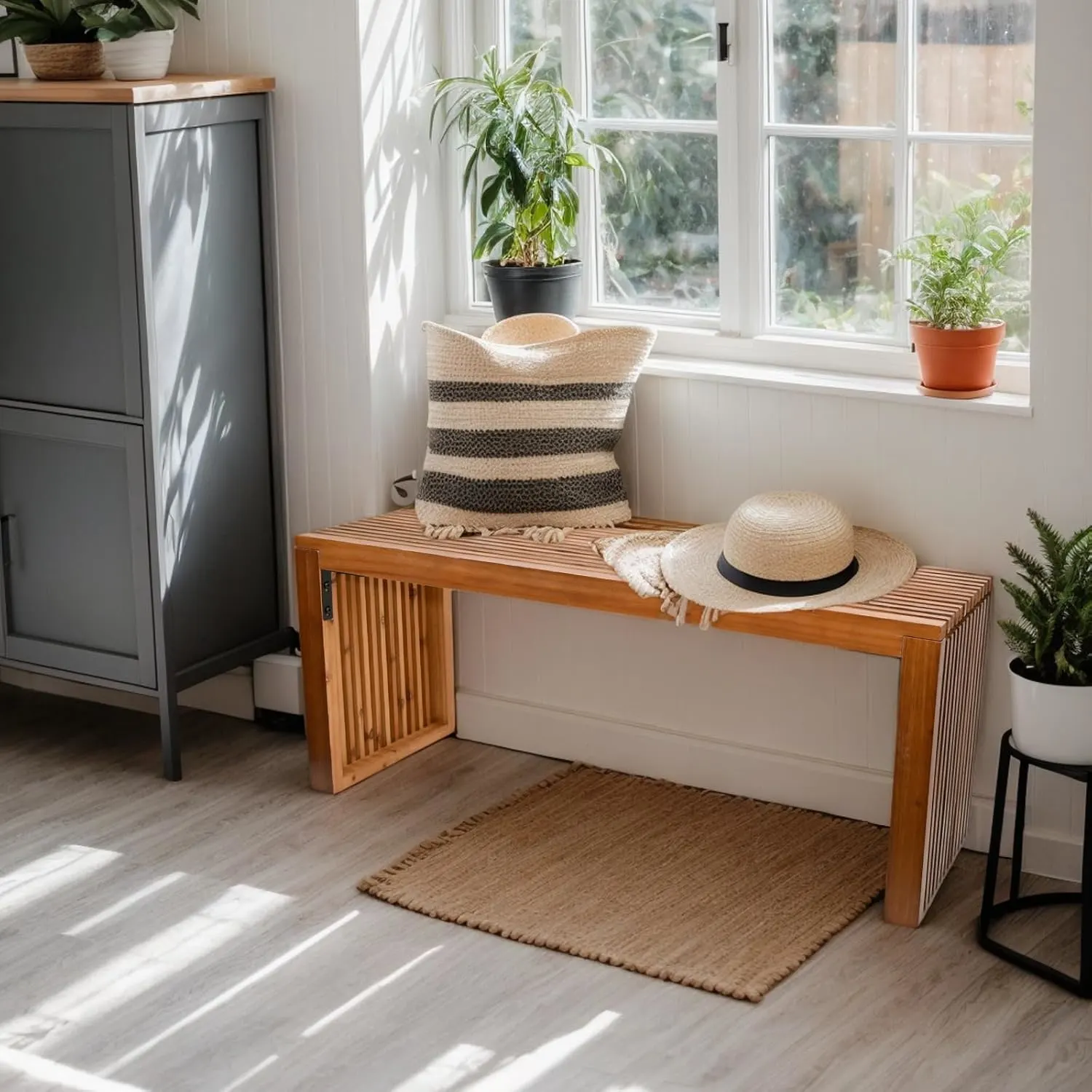 wood bench farmhouse 7