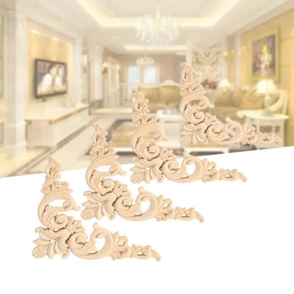 wood carved applique onlay 3