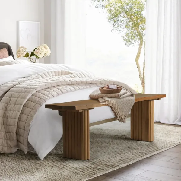 wood entryway bench 6