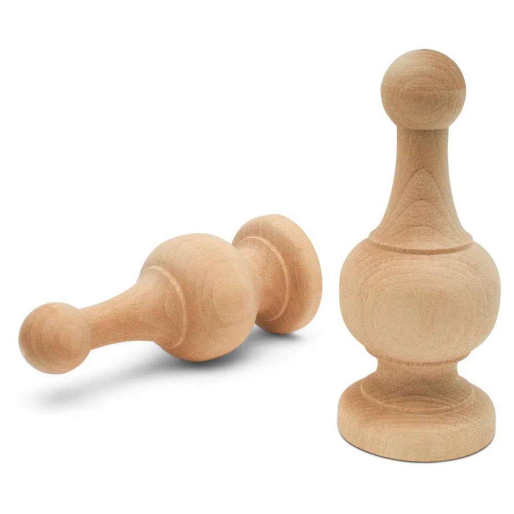 wood finials bed post 1