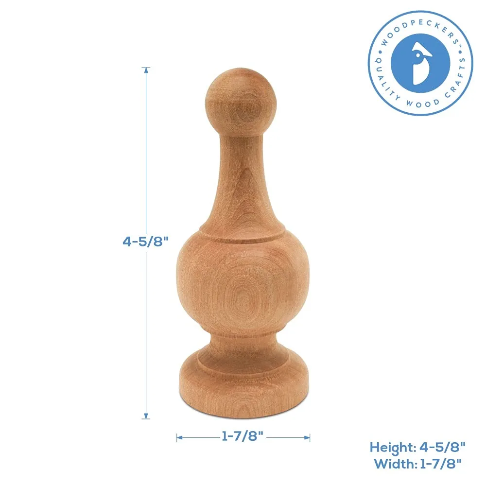 wood finials bed post 2