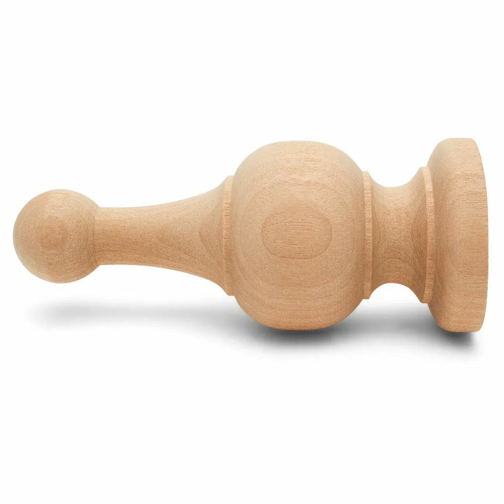 wood finials bed post 4