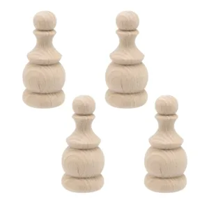 wood finials unfinished 1
