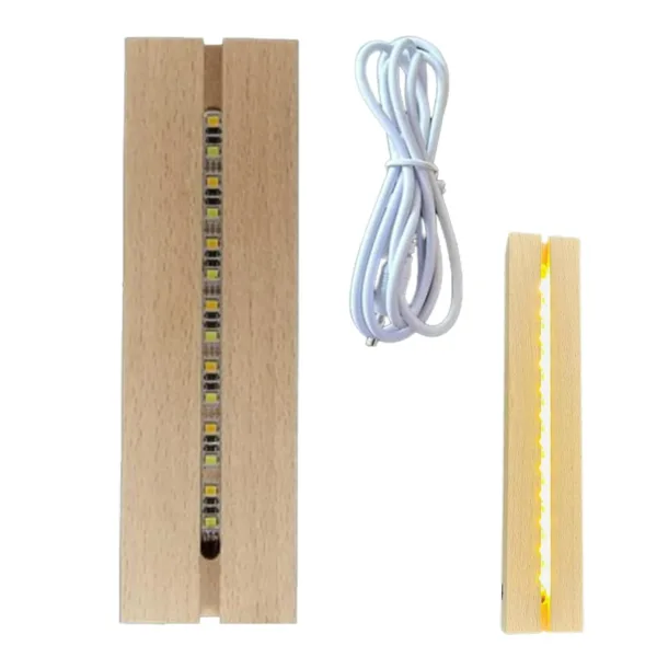 wood light base display 7