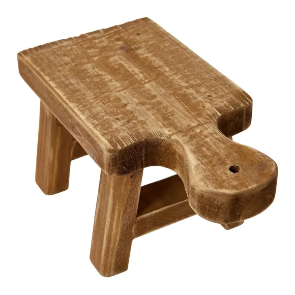 wood pedestal plant stand 6