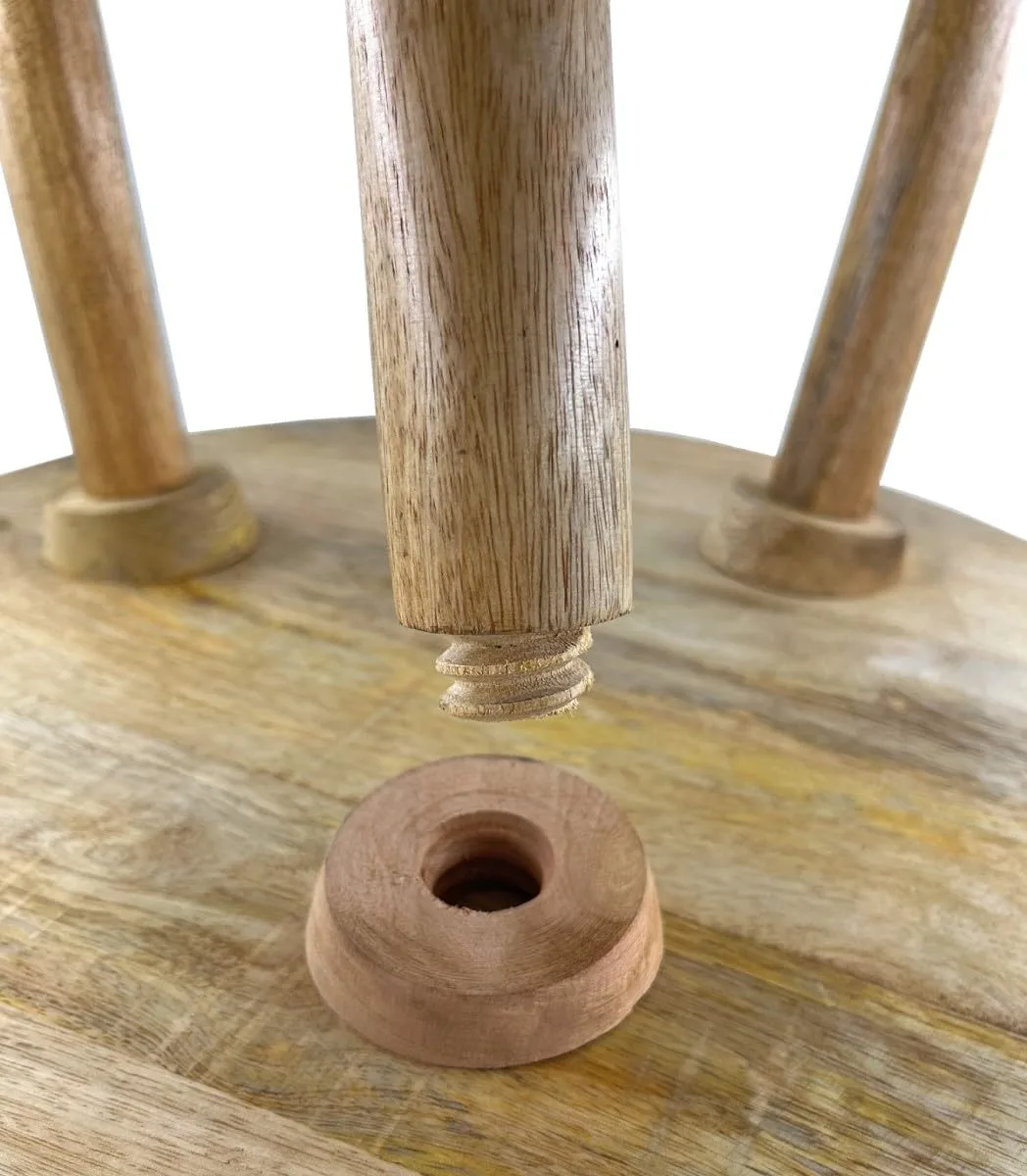 wood side table black 7