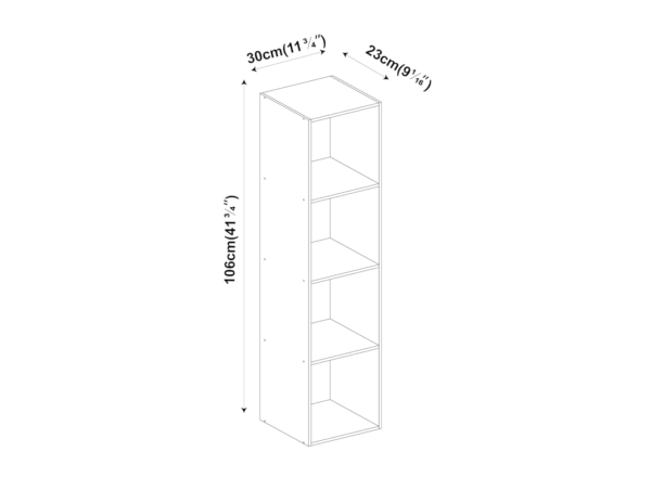 wooden bookcase shelving 3