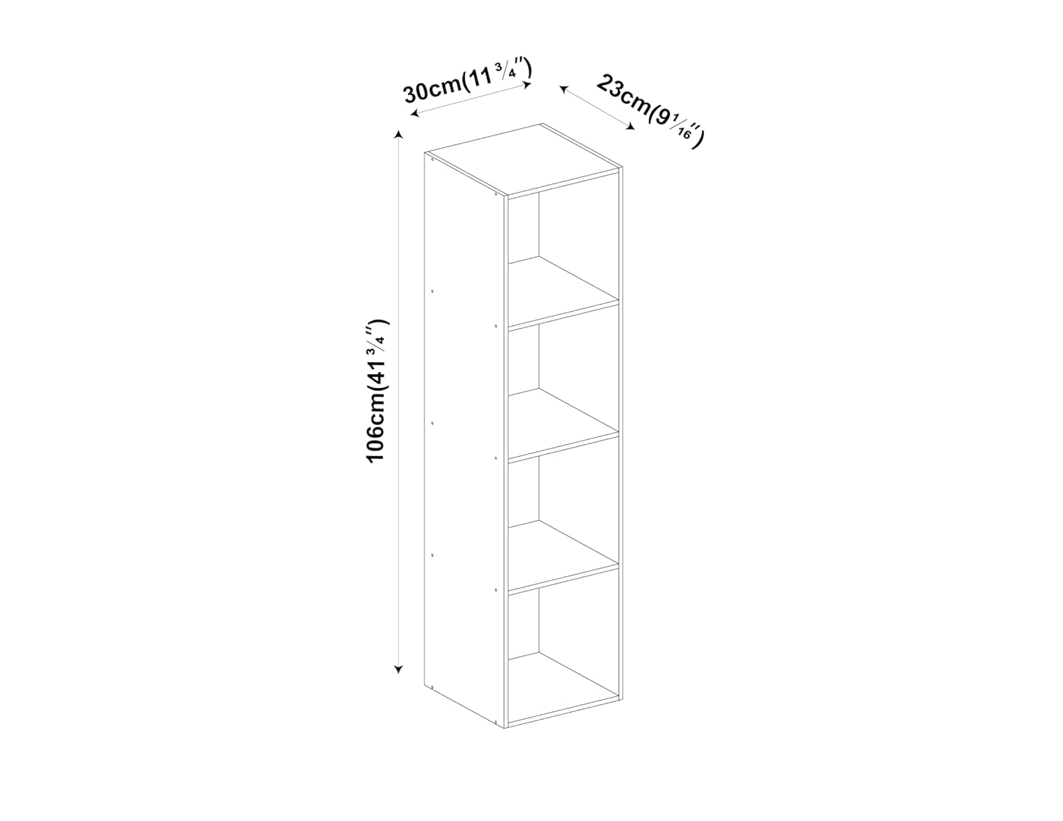wooden bookcase shelving 3