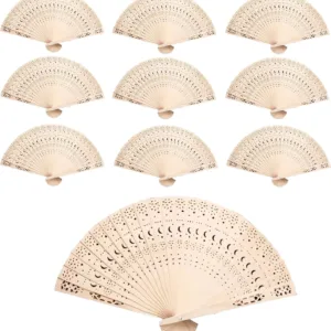 wooden hand fans 1