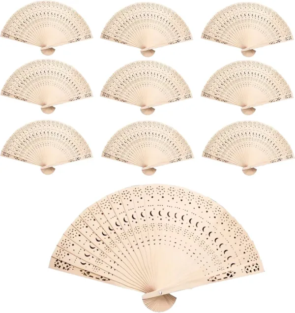 wooden hand fans 1