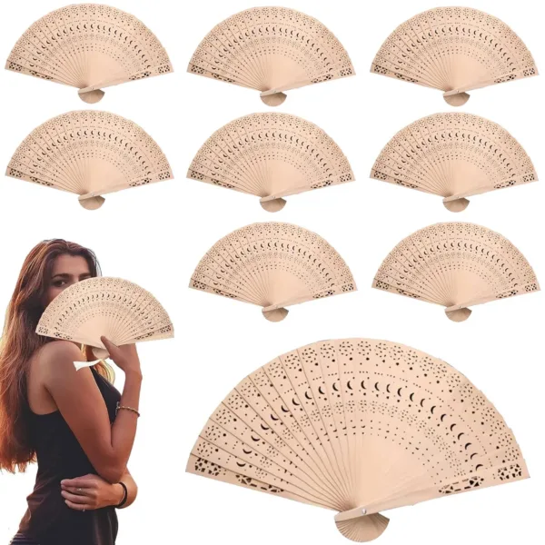 wooden hand fans 5