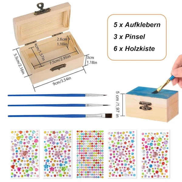 wooden treasure chest box 2