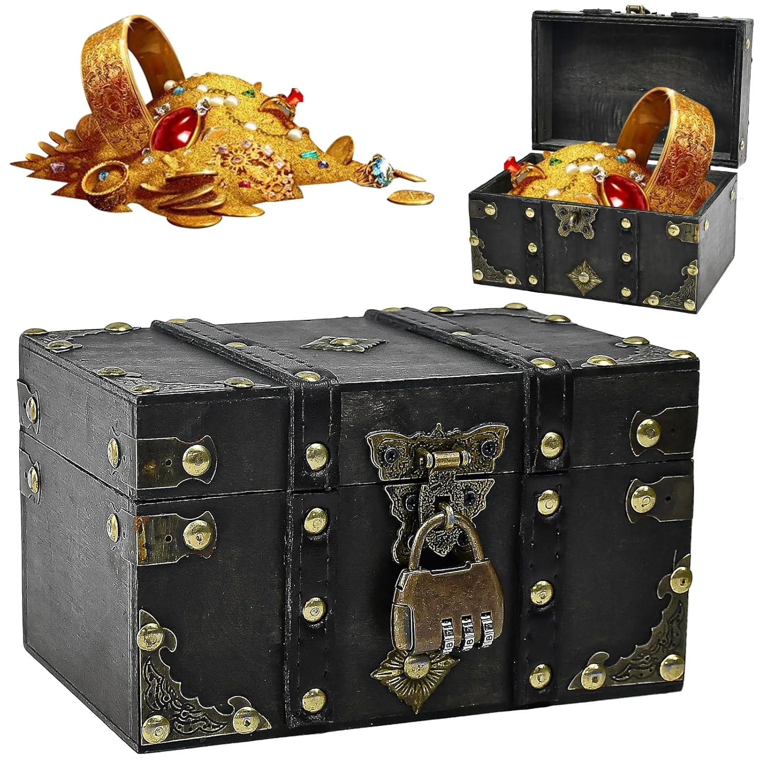 wooden treasure chest lock 1