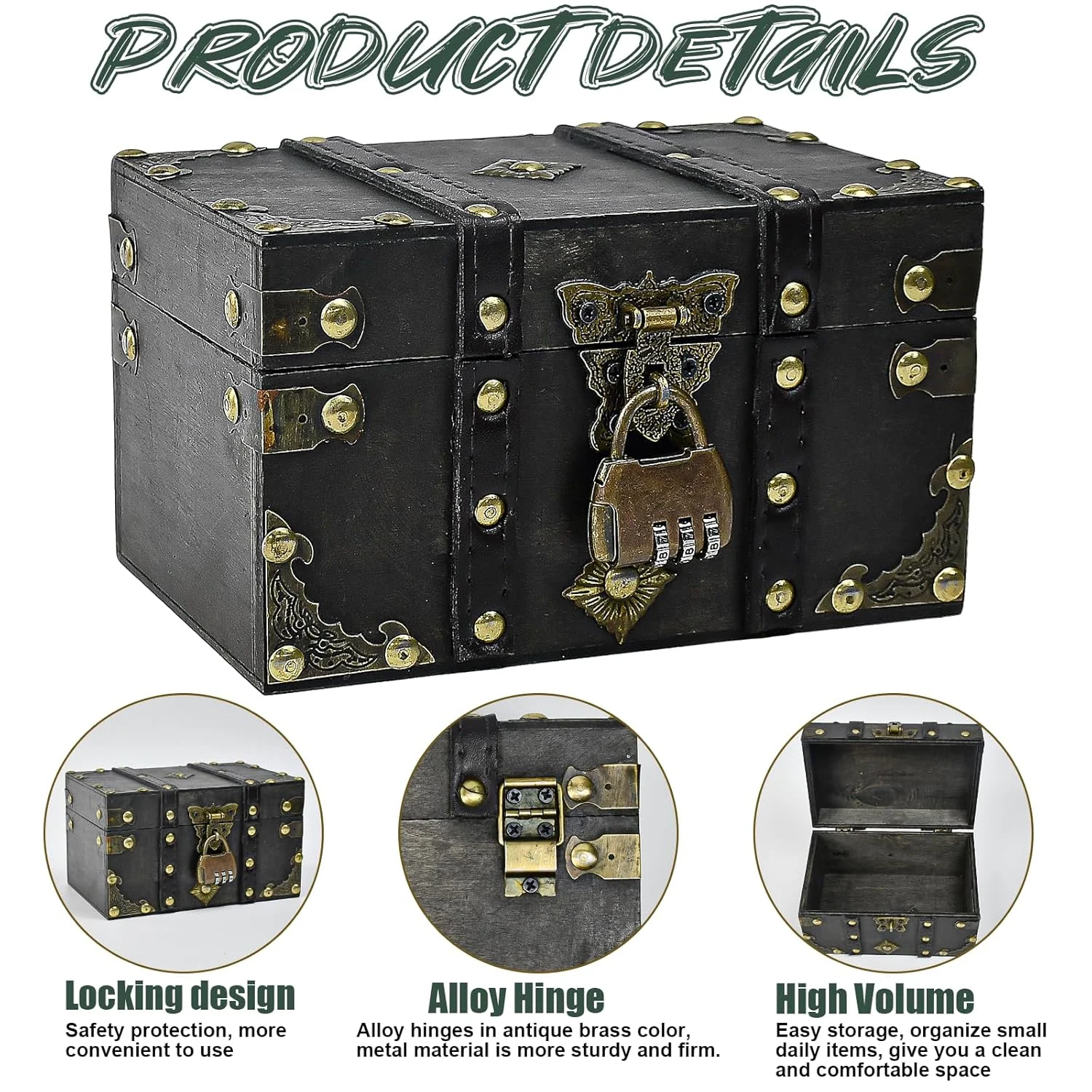 wooden treasure chest lock 3