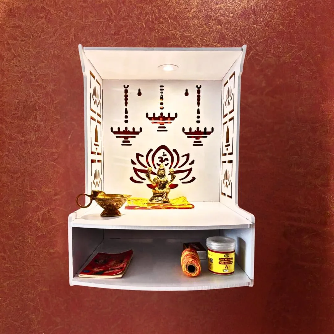 wooden wall temple led 2