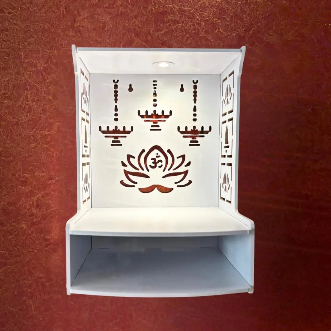 wooden wall temple led 4