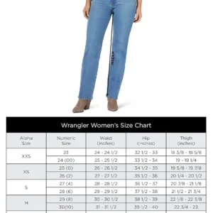 wrangler womens high rise 6