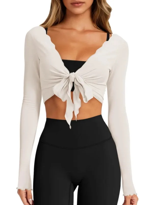 wrap top cropped shrug 7