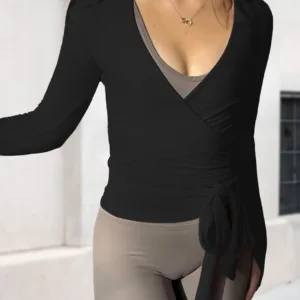 wrap top long sleeve 2