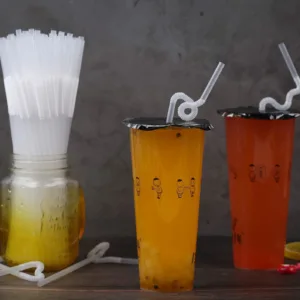 wrapped clear plastic straws 5