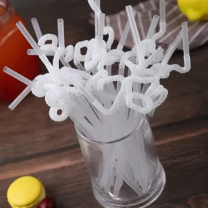 wrapped clear plastic straws 6