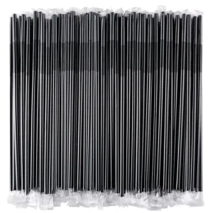 wrapped clear plastic straws 7