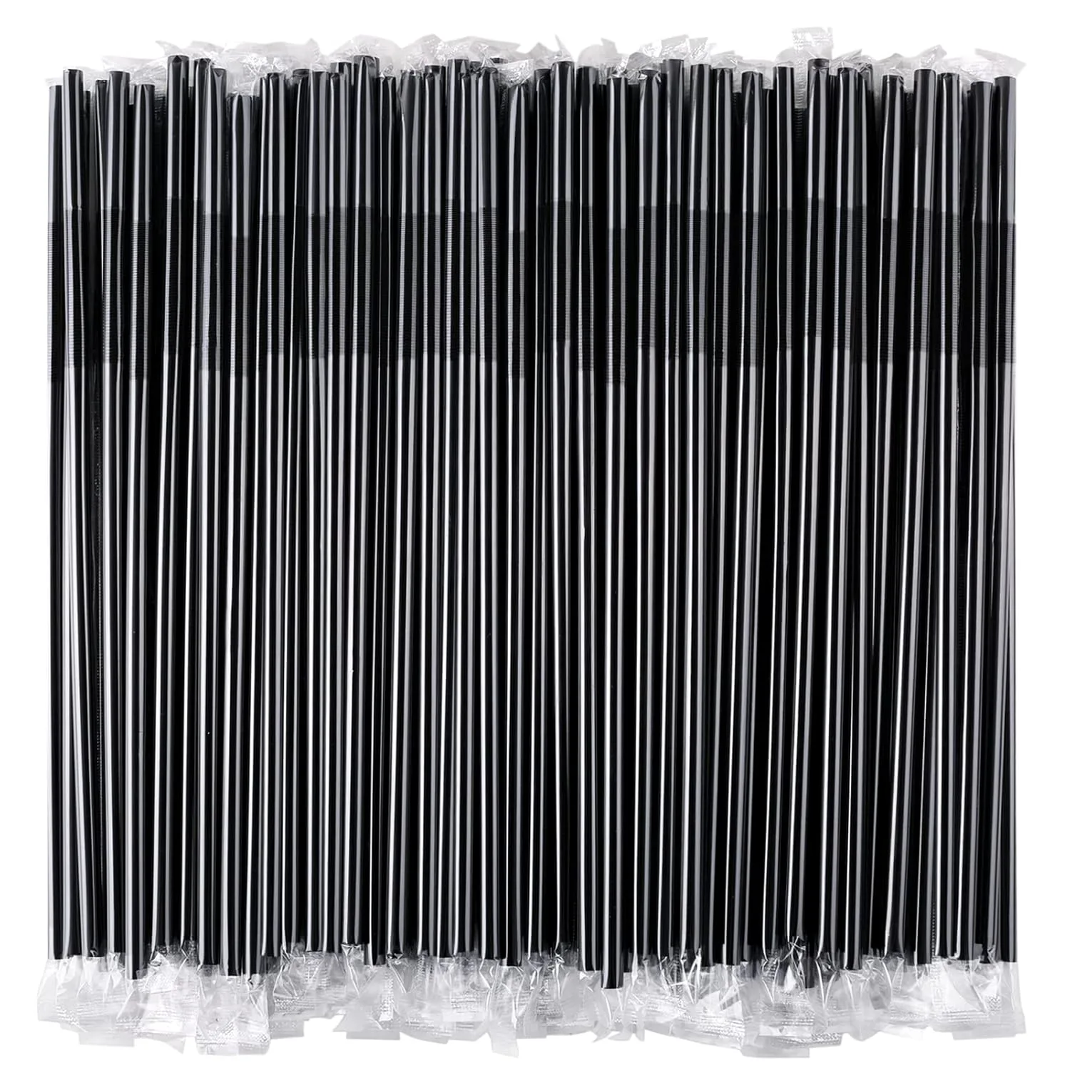 wrapped clear plastic straws 7