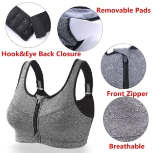 zip front sports bra 4