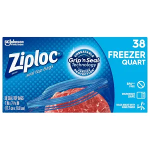 ziploc quart freezer bags 1