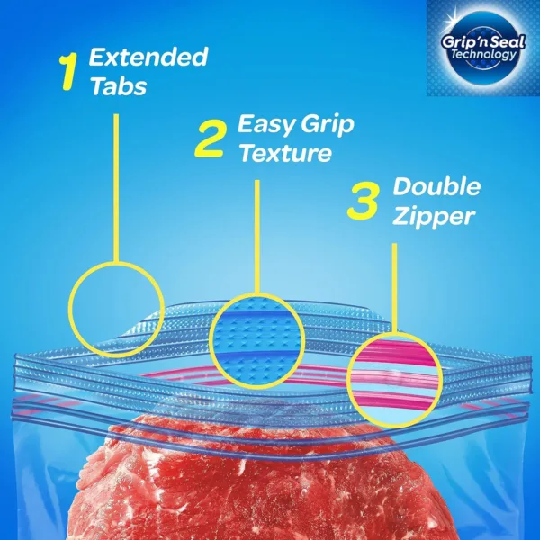 ziploc quart freezer bags 2