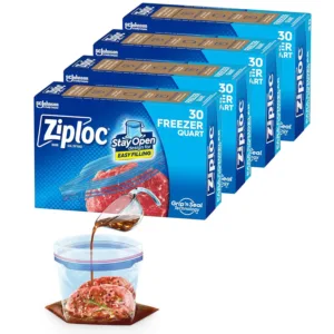 ziploc quart freezer bags 4