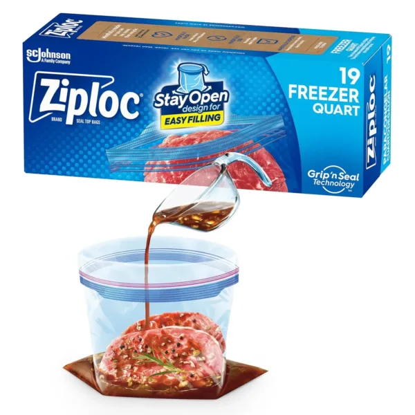 ziploc quart freezer bags 5