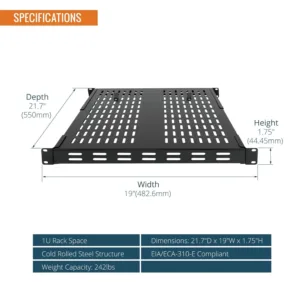 1u server rack shelf 2