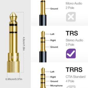 6.35mm 3.5mm adapter 7