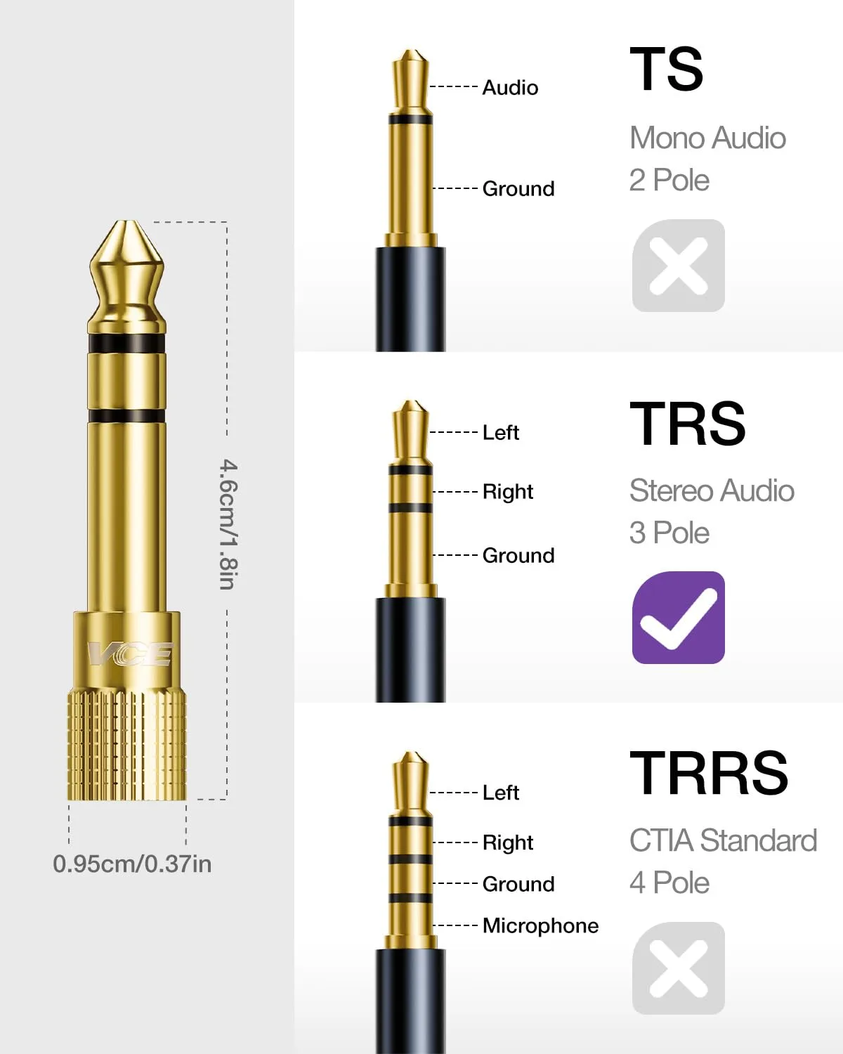 6.35mm 3.5mm adapter 7