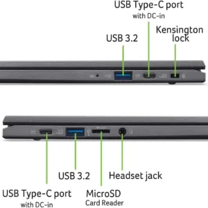 The Acer Chromebook Plus 514 touchscreen laptop features an Intel i3-N305 processor, 8GB of RAM, a 512GB SSD, and a vibrant 14-inch FHD display, offering powerful performance and ample storage for seamless multitasking.