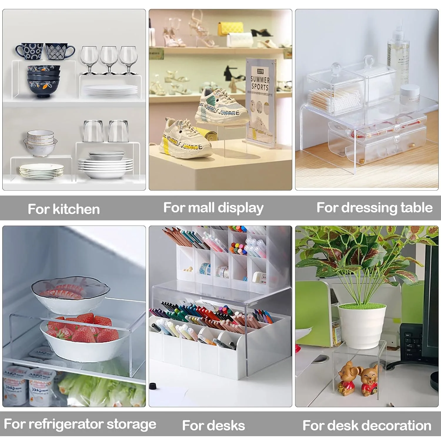 acrylic display risers 5