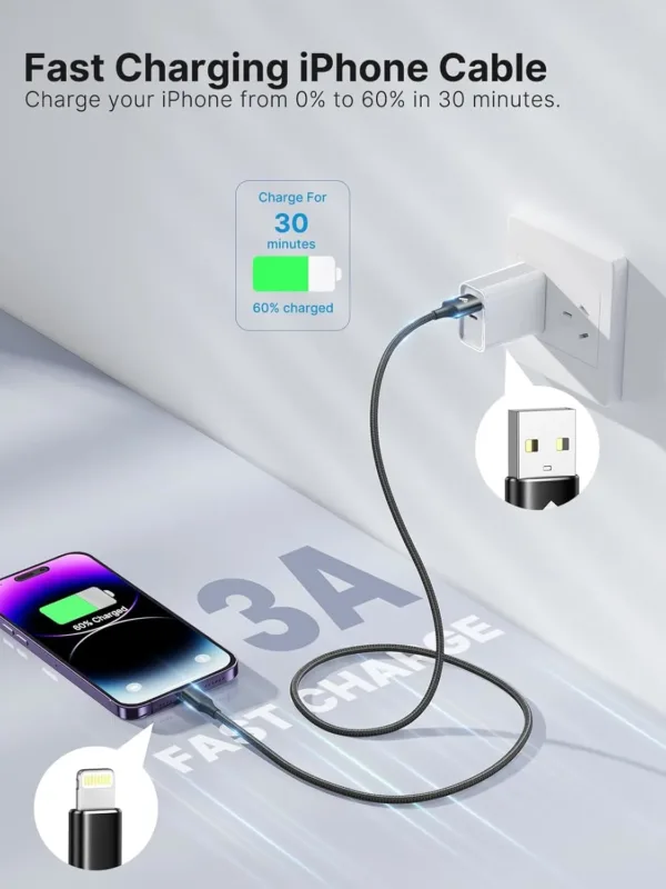 aioneus iphone charger 3m 2