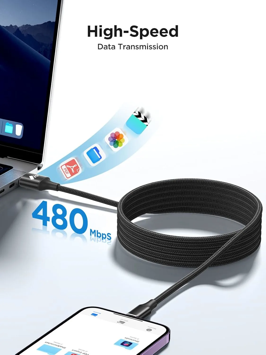 aioneus iphone charger 3m 4