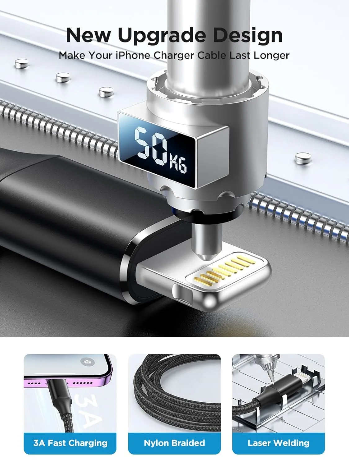 aioneus iphone charger 3m 5