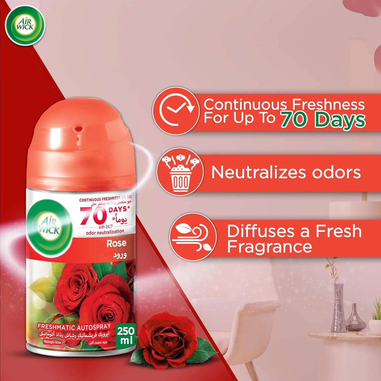 air wick freshmatic rose 5