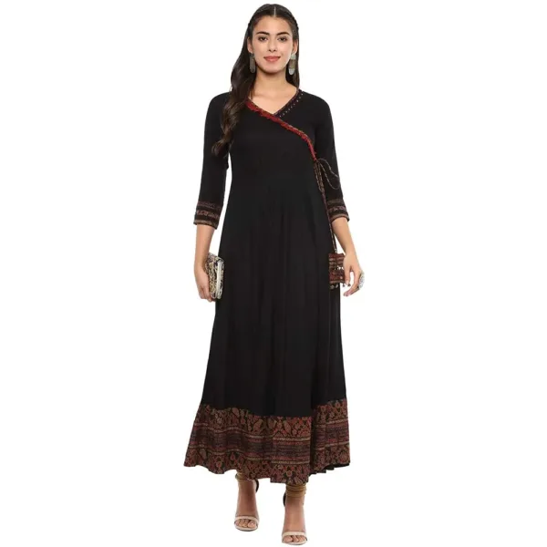 anarkali kurta women rayon 1