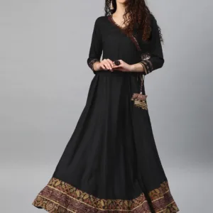anarkali kurta women rayon 3