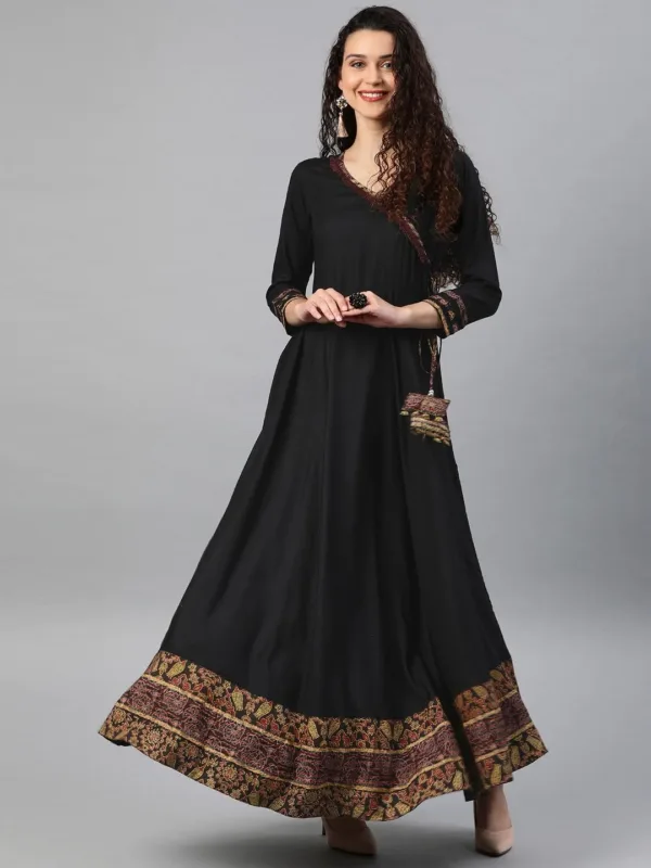 anarkali kurta women rayon 3