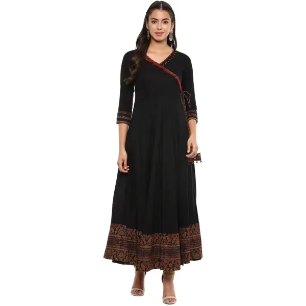anarkali kurta women rayon 4
