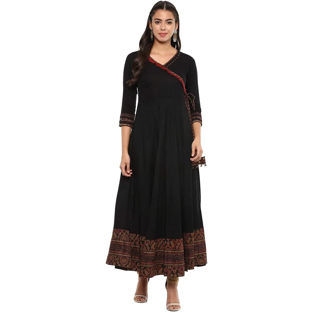 anarkali kurta women rayon 4